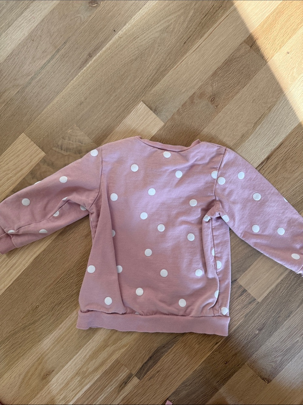 H&M Dusty Pink Polka Dot Kids Matching Set - Picture 3 of 4